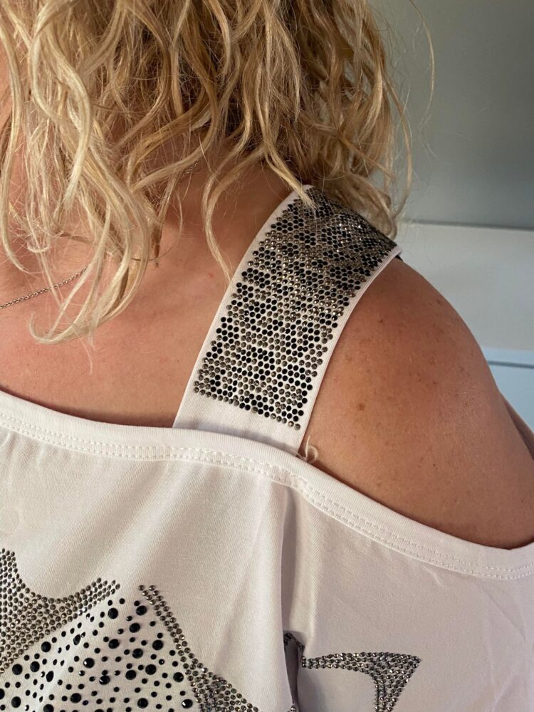 t-shirt med pailletter