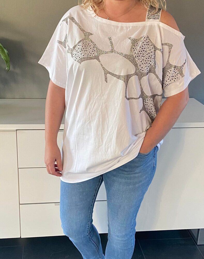 t-shirt med pailletter