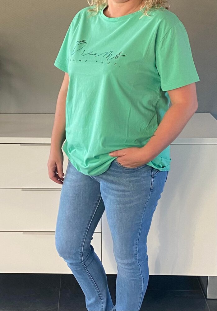 t-shirt med pailletter