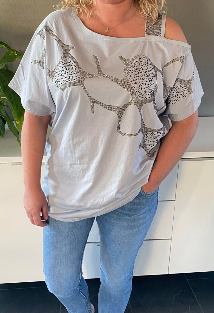 t-shirt med pailletter