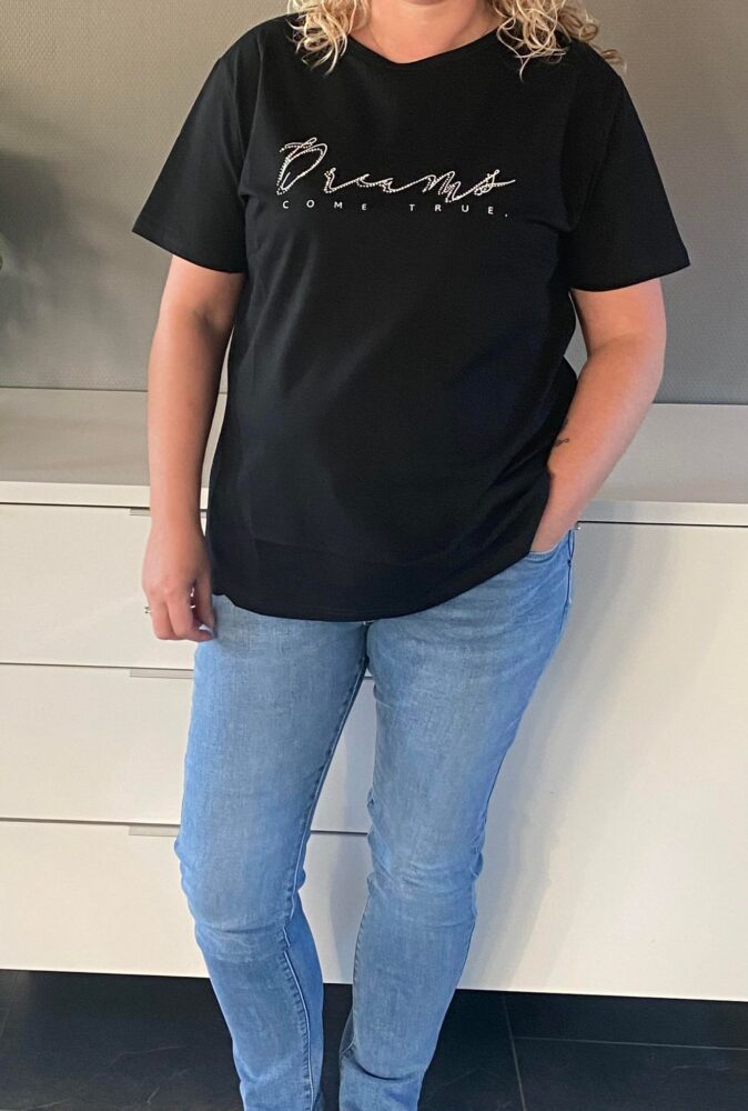 t-shirt med pailletter