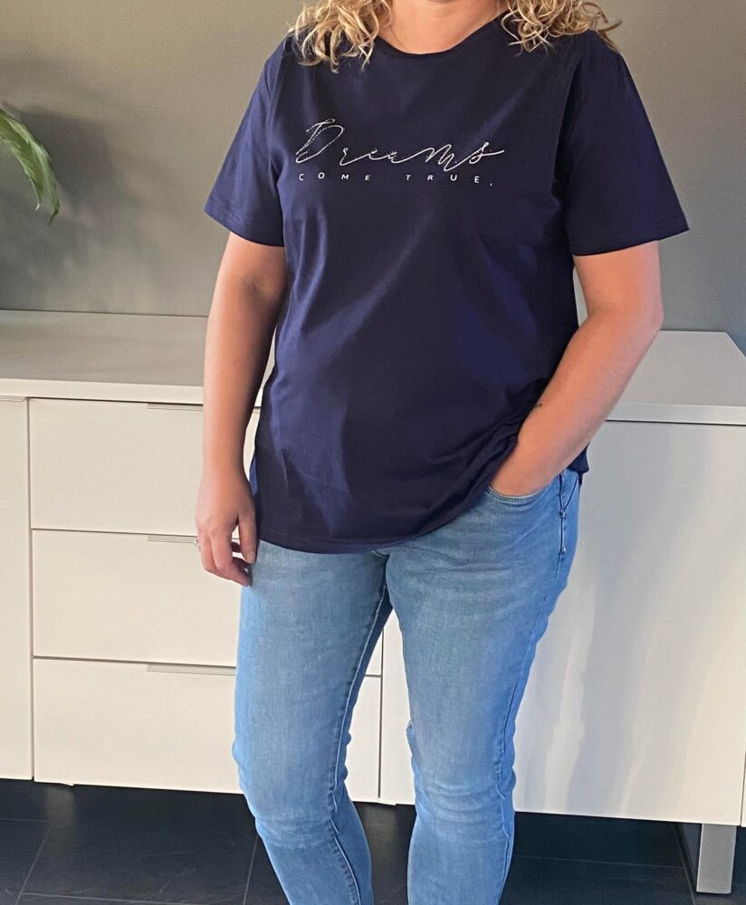 t-shirt med pailletter