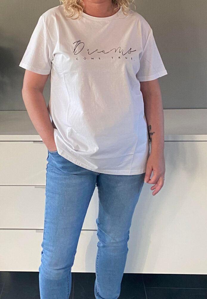 t-shirt med pailletter