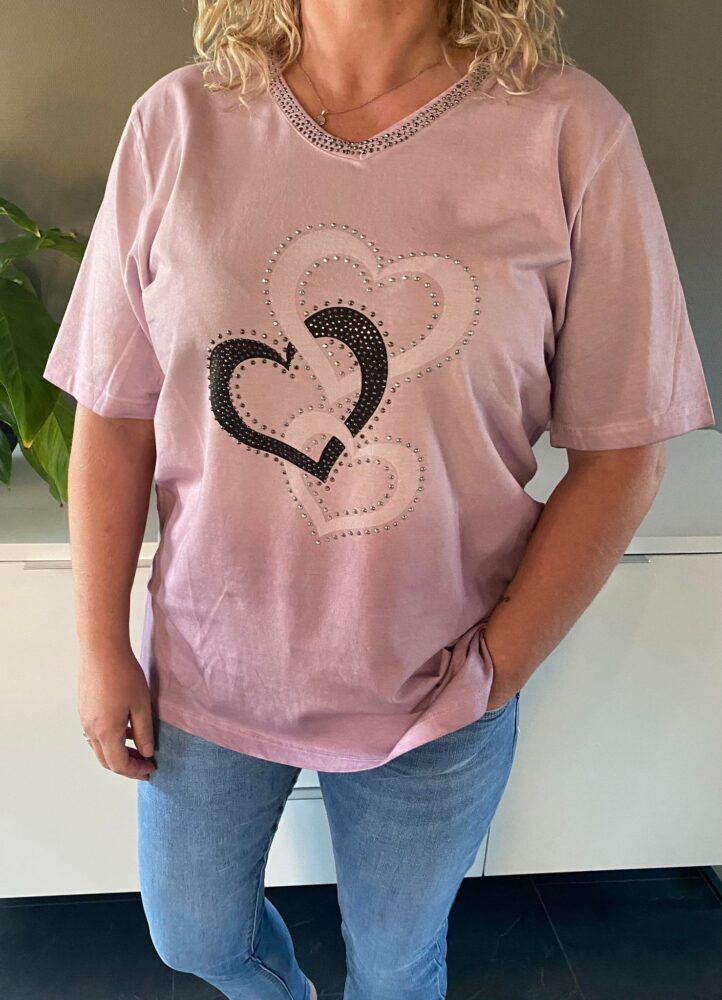 t-shirt med pailletter