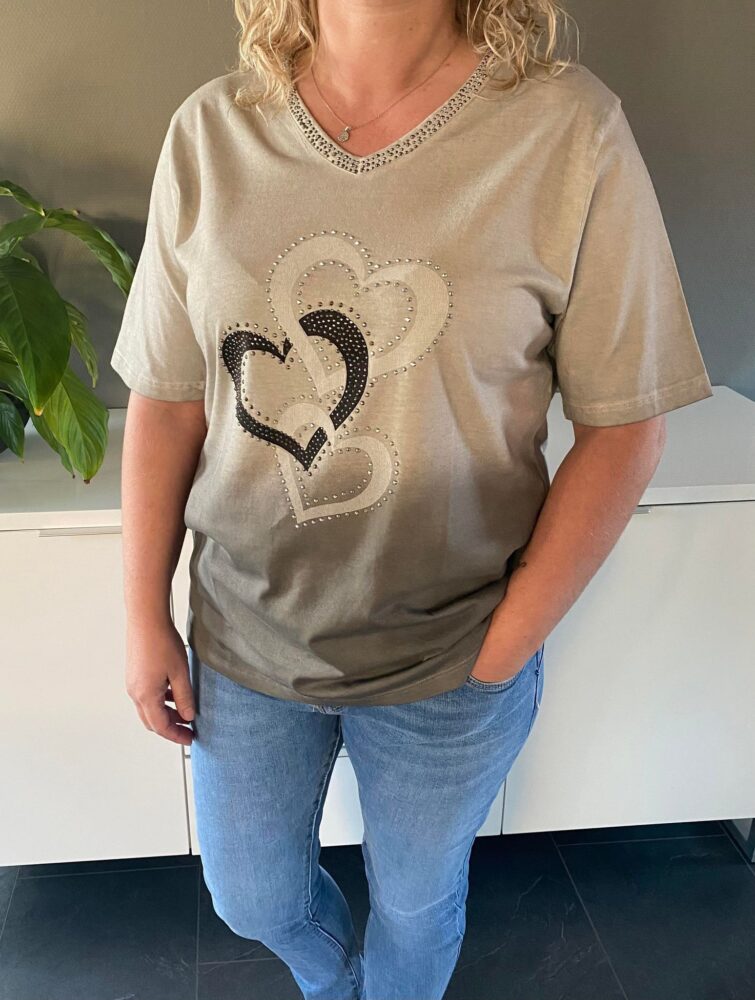 t-shirt med pailletter